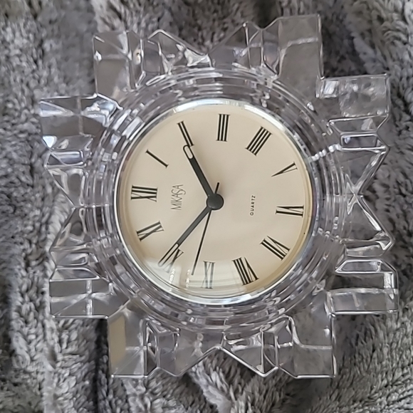 Mikasa Crystal Germany starfire clock - Picture 1 of 3